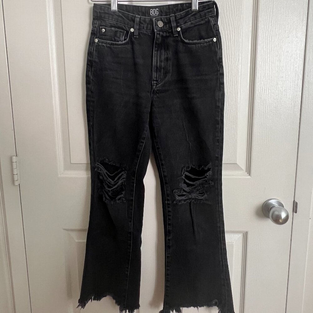 BDG Urban Outfitters Women's Distressed Cropped Flare Jeans Size 24 (US)